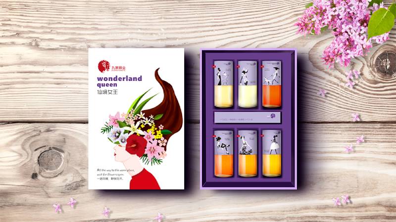 仙境女王蜂蜜包装设计